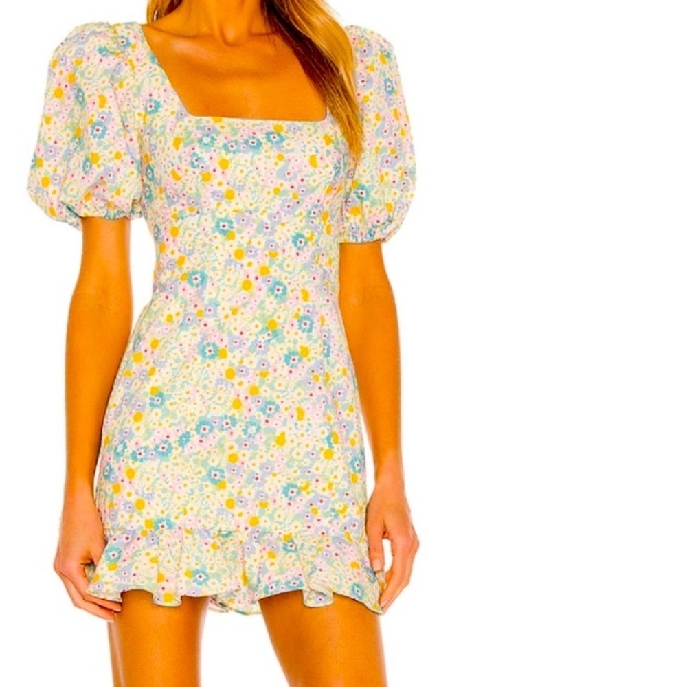Lovers & Friends Luella Mini Floral Ruffle Dress Size XX Small